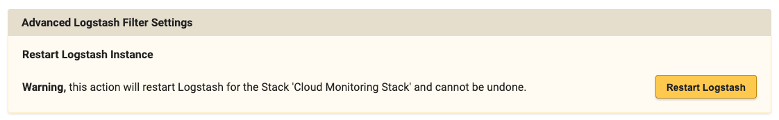 Advanced Logstash Filter Settings