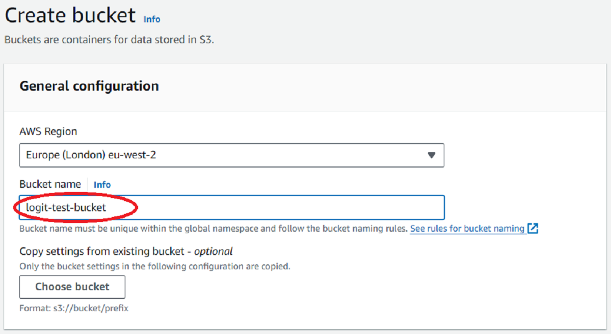 AWS Create Bucket