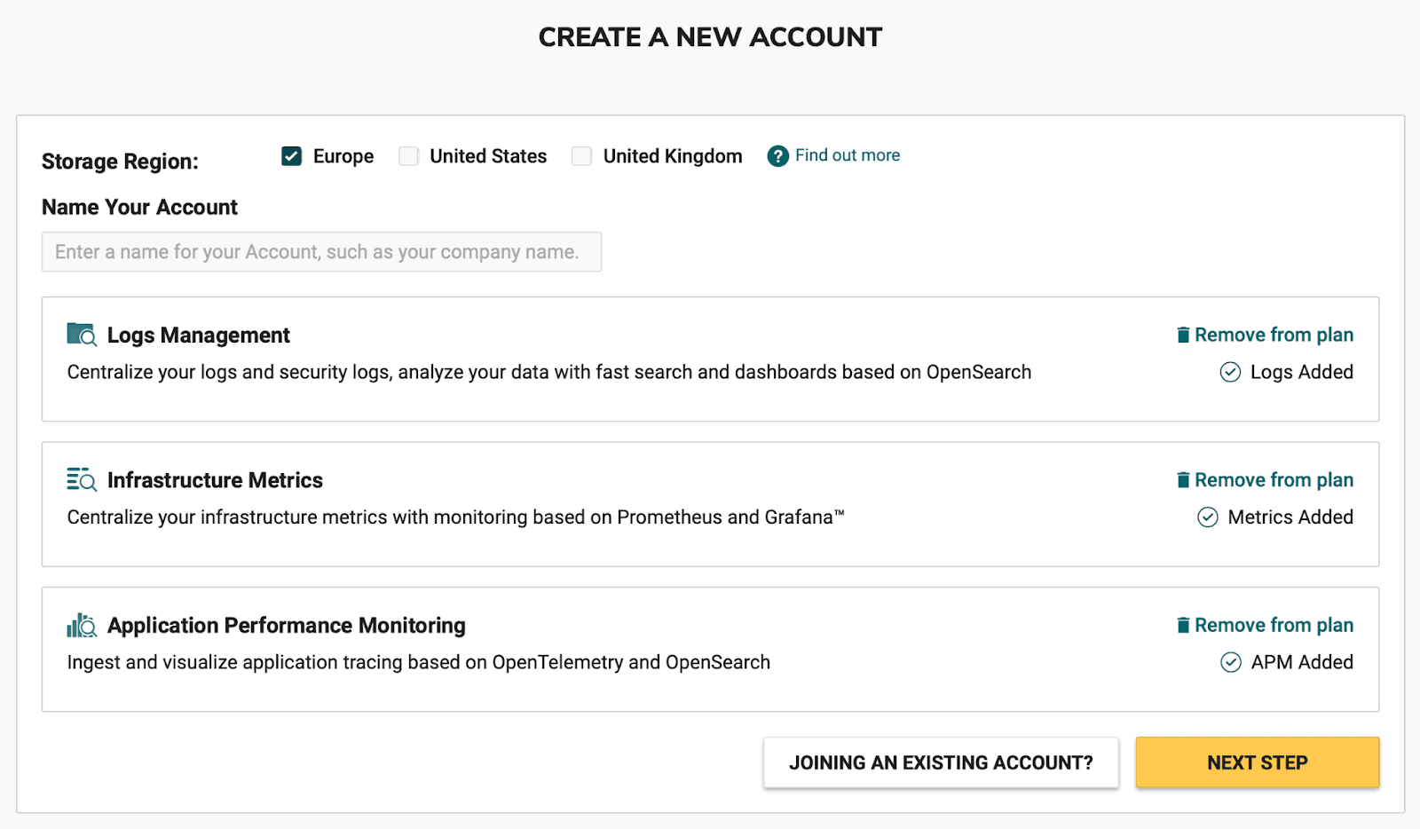 Create New Account