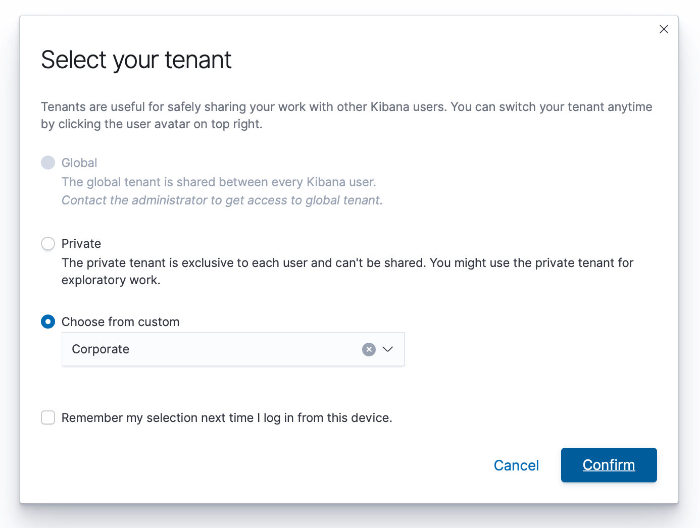 Custom Tenant