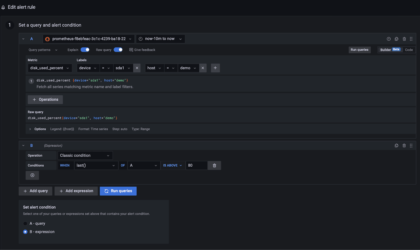 Disk Usage Alert