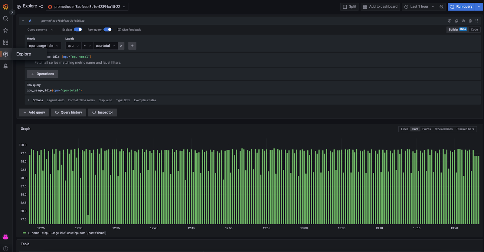 Grafana Explore