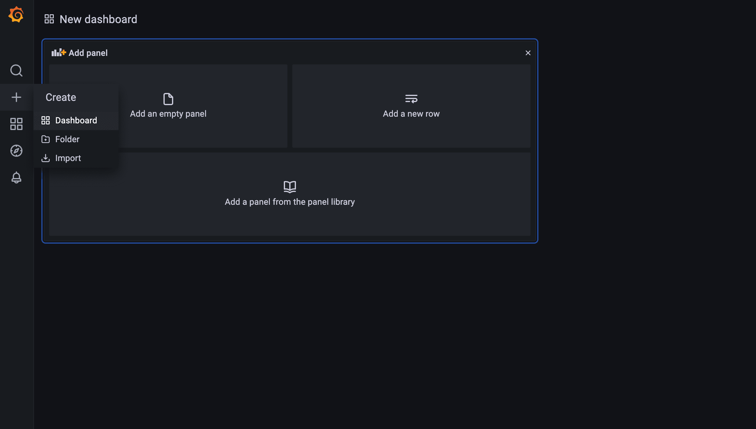 Grafana Dashboard Page