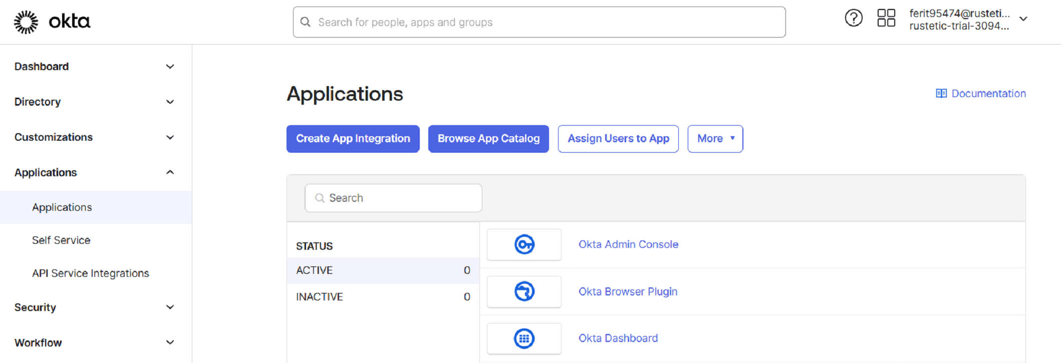 Create Okta App