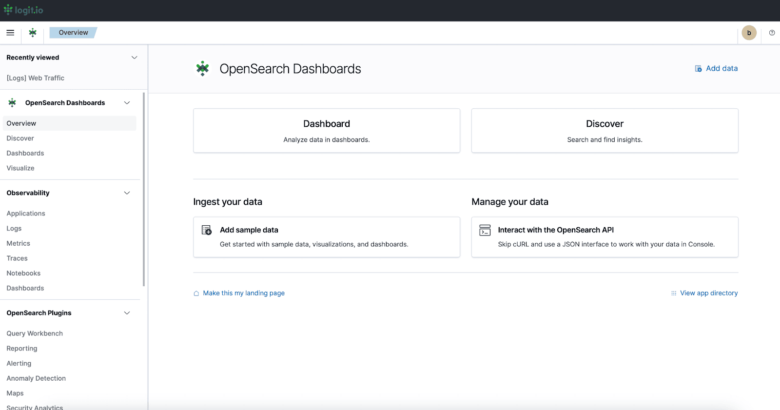 OpenSearch Dashboard