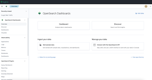 Opensearch dashboard